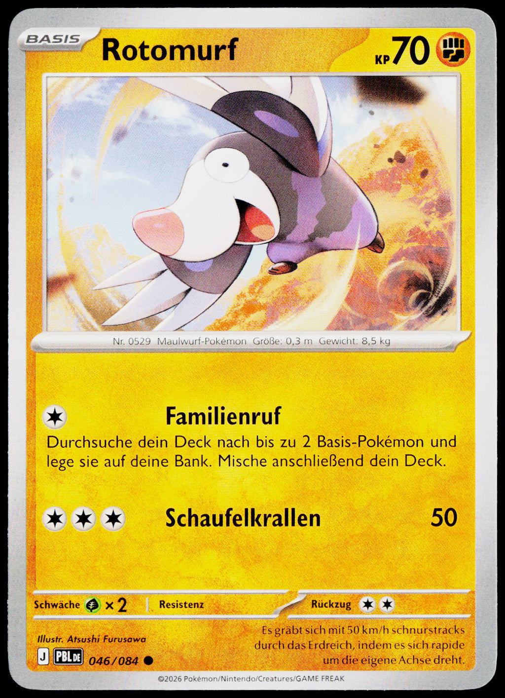 Drilbur 046/084 German - original scanned front