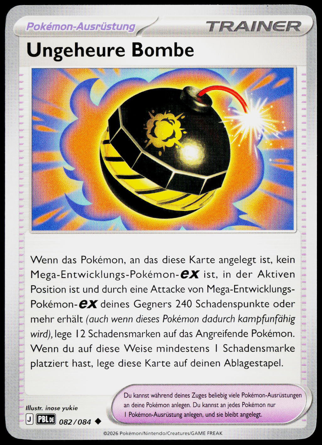 Tremendous Bomb 082/084 German - original scanned front