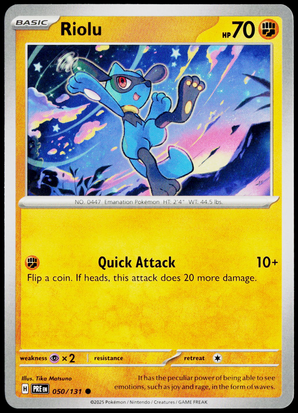 Riolu 050/131 English - original scanned front