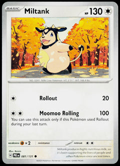Miltank 081/131 English - original scanned front
