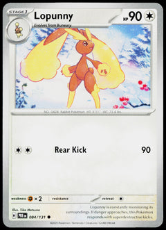 Lopunny 084/131 English - original scanned front