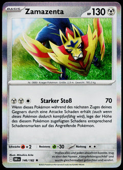 Zamazenta 146/182 Holo German - original scanned front