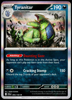 Tyranitar 095/159 Holo English - original scanned front