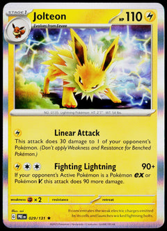Jolteon 029/131 Holo English - original scanned front
