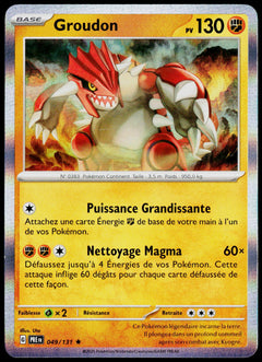 Groudon 049/131 Holo French - original scanned front