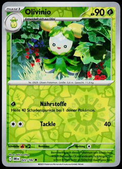 Dolliv 022/182 Reverse Holo German - original scanned front