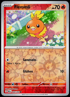 Torchic 040/182 Reverse Holo German - original scanned front