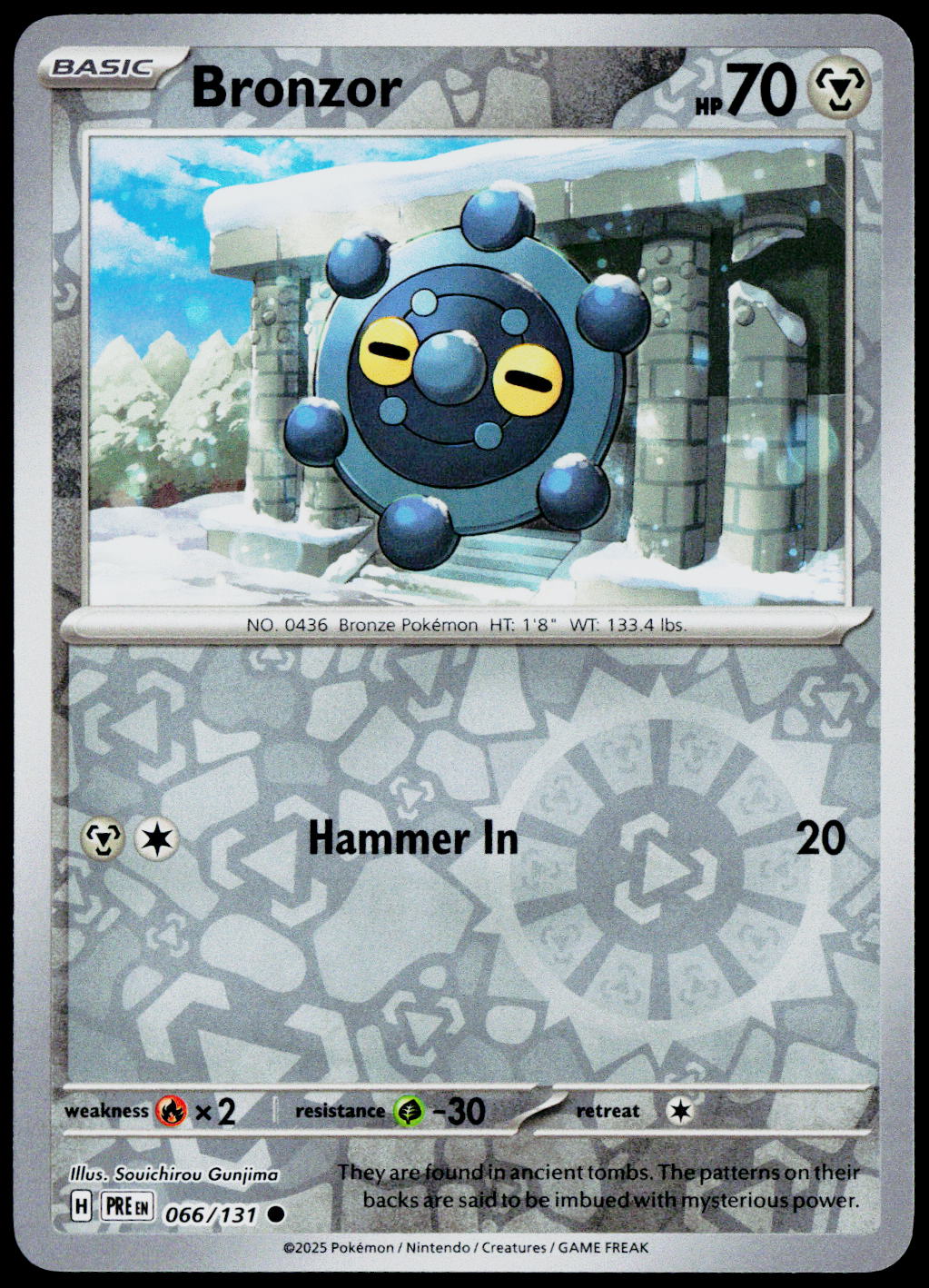 Bronzor 066/131 Reverse Holo English - original scanned front