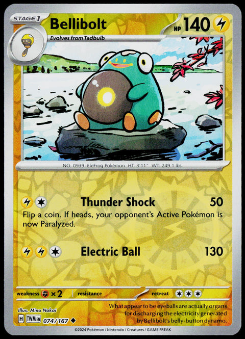 Bellibolt 074/167 Reverse Holo English - original scanned front