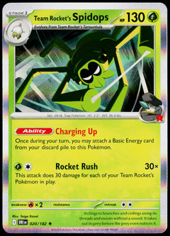 Team Rocket's Spidops 019/217 Holo English - original scanned front