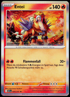 Entei 025/217 Holo German - original scanned front