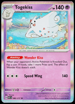 Togekiss 082/217 Holo English - original scanned front