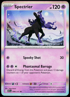 Spectrier 098/217 Holo English - original scanned front