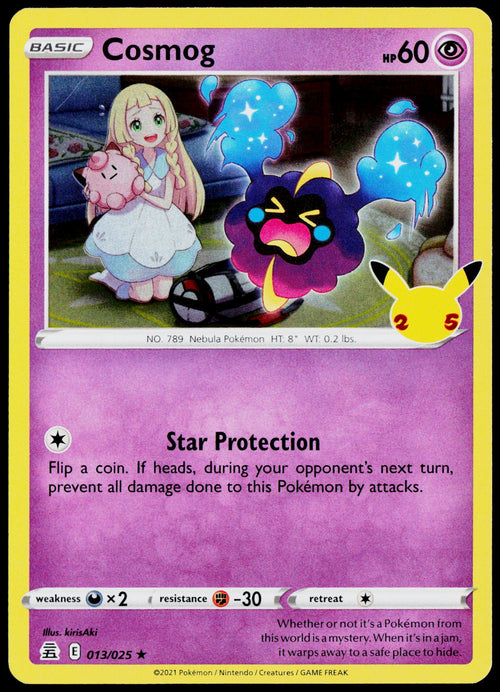 Cosmog 013/025 Holo English - original scanned front