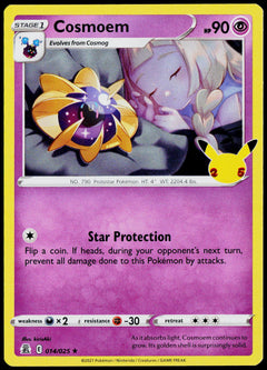 Cosmoem 014/025 Holo English - original scanned front
