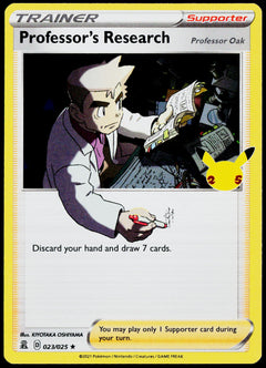 Professor's Research (Professor Oak) 023/025 Holo English - original scanned front