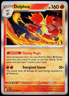 Delphox 013/086 Holo English - original scanned front