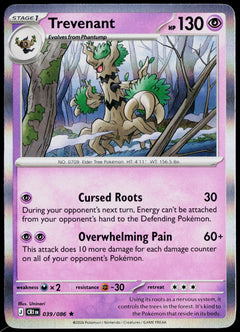 Trevenant 039/086 Holo English - original scanned front