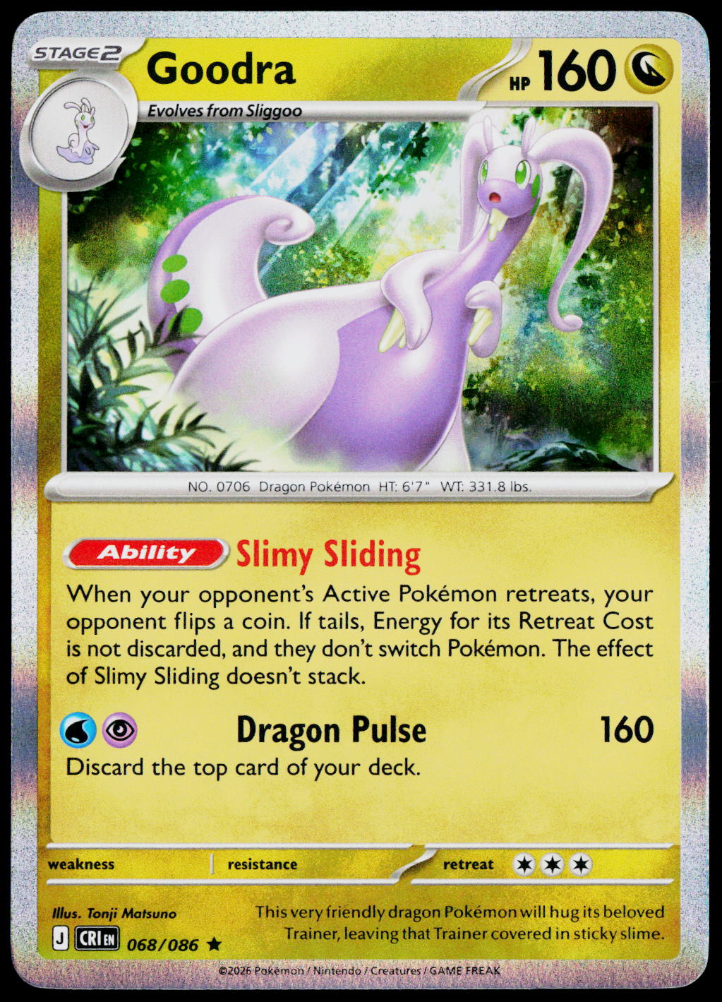 Goodra 068/086 Holo English - original scanned front