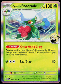 Cynthia's Roserade 008/182 Holo English - original scanned front