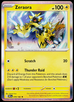 Zeraora 078/182 Holo English - original scanned front