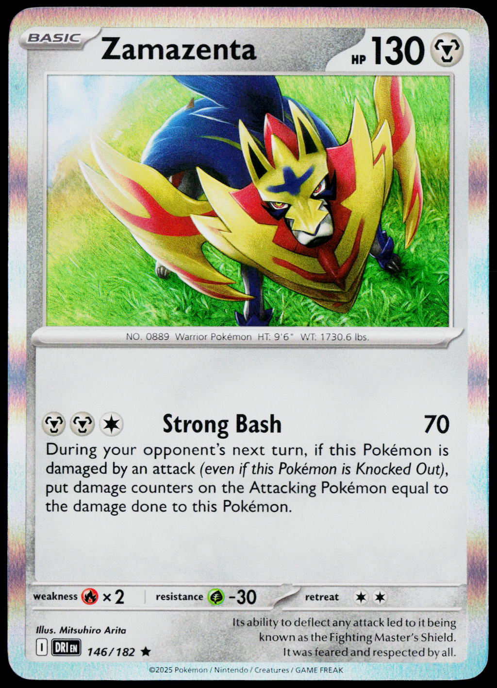 Zamazenta 146/182 Holo English - original scanned front