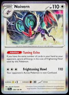 Noivern 128/159 Holo English - original scanned front
