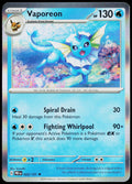 Vaporeon 134/165 Holo English - original scanned front