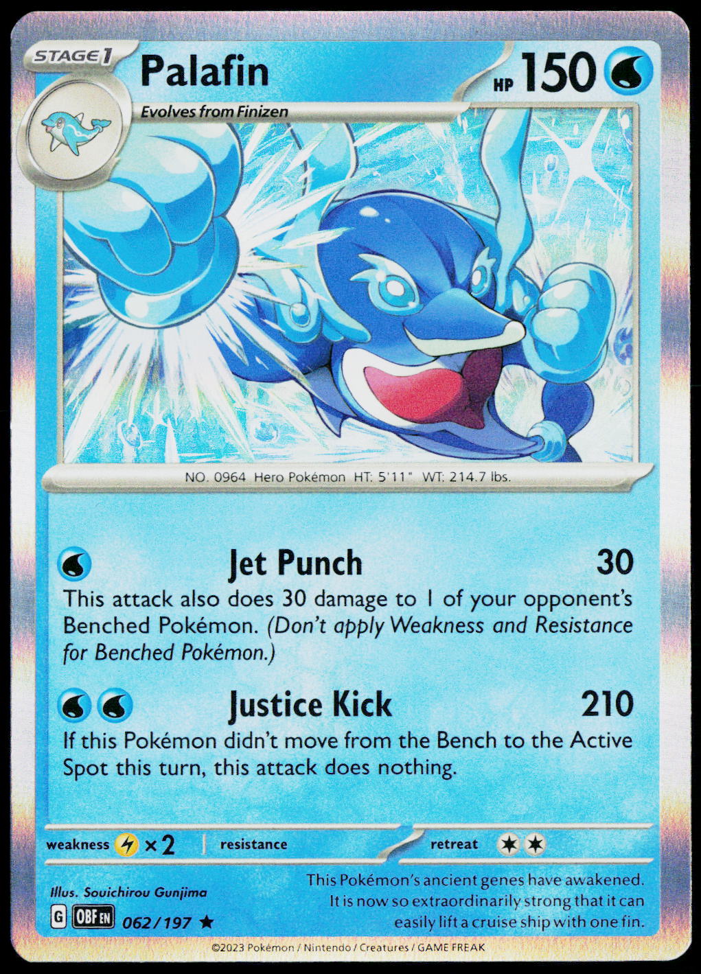Palafin 062/197 Holo English - original scanned front