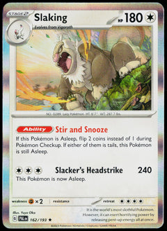 Slaking 162/193 Holo English - original scanned front
