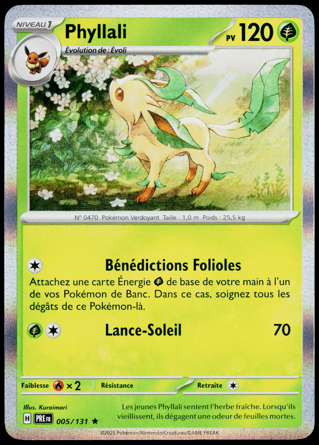 Leafeon 005/131 Holo French - original scanned front