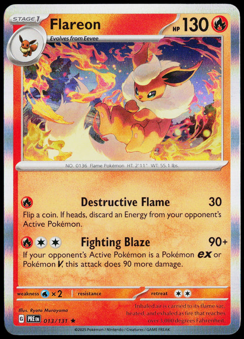 Flareon 013/131 Holo English - original scanned front