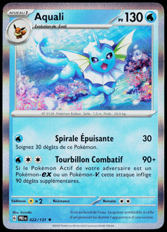 Vaporeon 022/131 Holo French - original scanned front