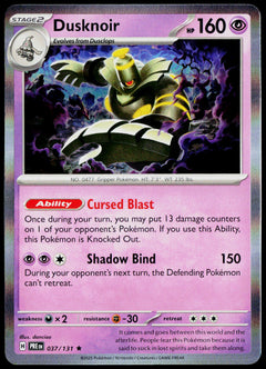 Dusknoir 037/131 Holo English - original scanned front