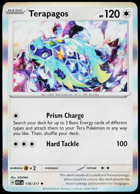 Terapagos 161/191 Holo English - original scanned front