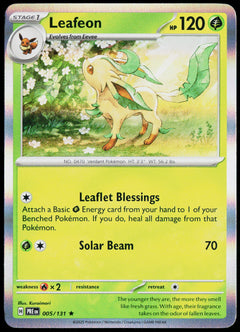 Leafeon 011/167 Holo English - original scanned front