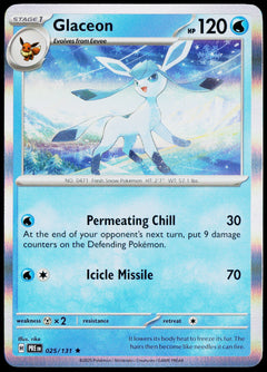Glaceon 054/167 Holo English - original scanned front