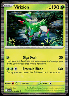 Virizion 010/086 Holo English - original scanned front