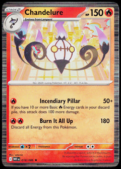 Chandelure 018/086 Holo English - original scanned front