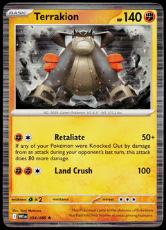 Terrakion 054/086 Holo English - original scanned front