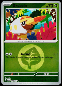 Grubbin 017/217 Energy Symbol Reverse Holo EN - original scanned front