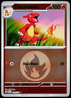 Charmeleon 021/217 Energy Symbol Reverse Holo EN - original scanned front