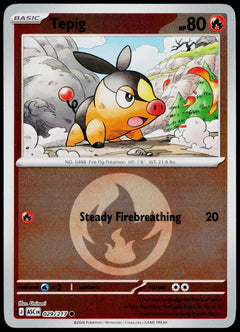 Tepig 029/217 Energy Symbol Reverse Holo EN - original scanned front