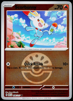Scorbunny 036/217 Friend Ball Reverse Holo EN - original scanned front