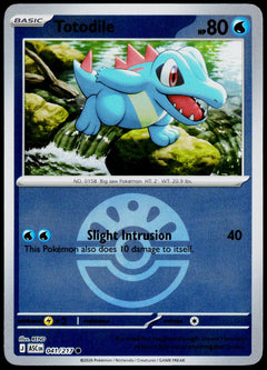 Totodile 041/217  Friend Ball Reverse Holo EN - original scanned front