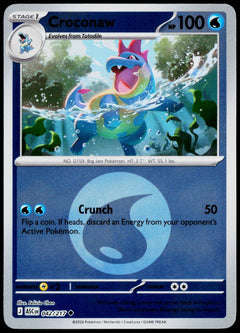 Croconaw 042/217 Energy Symbol Reverse Holo EN - original scanned front