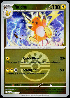 Raichu 056/217 Friend Ball Reverse Holo EN - original scanned front