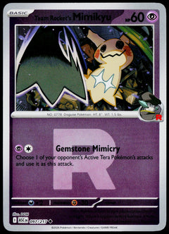 Team Rocket's Mimikyu 097/217 Team Rocket Reverse Holo EN - original scanned front