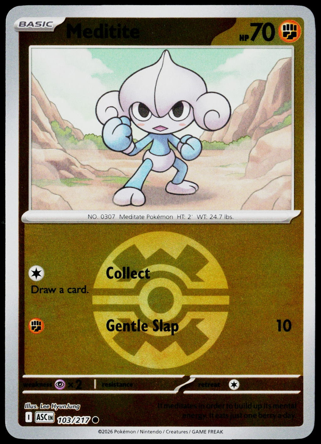 Meditite 103/217 Quick Ball Reverse Holo EN - original scanned front