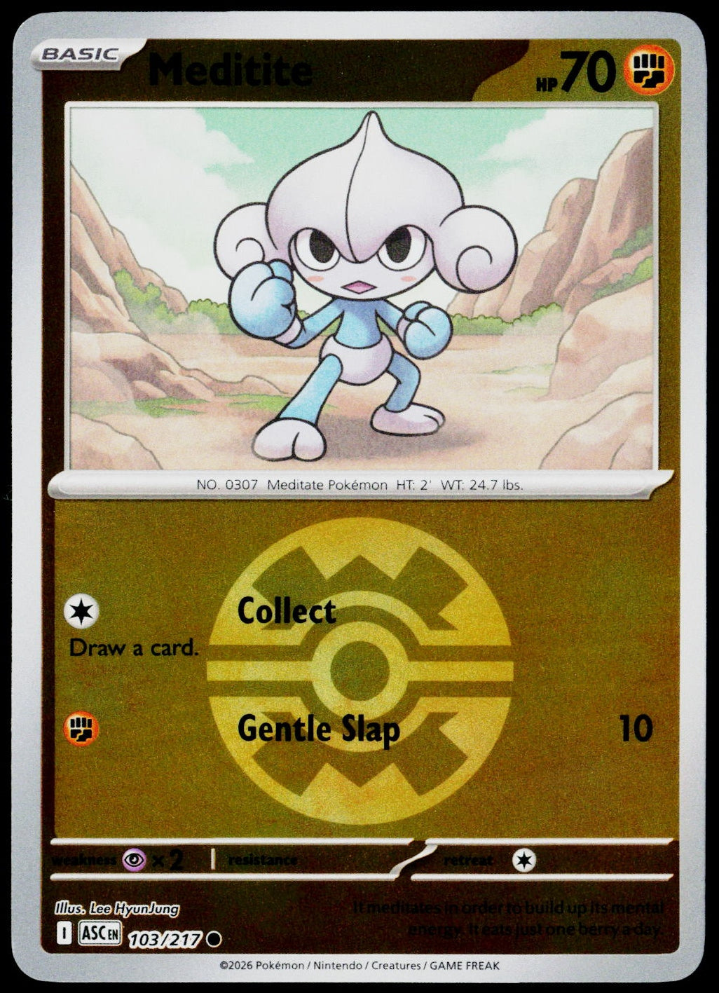 Meditite 103/217 Quick Ball Reverse Holo EN - original scanned front